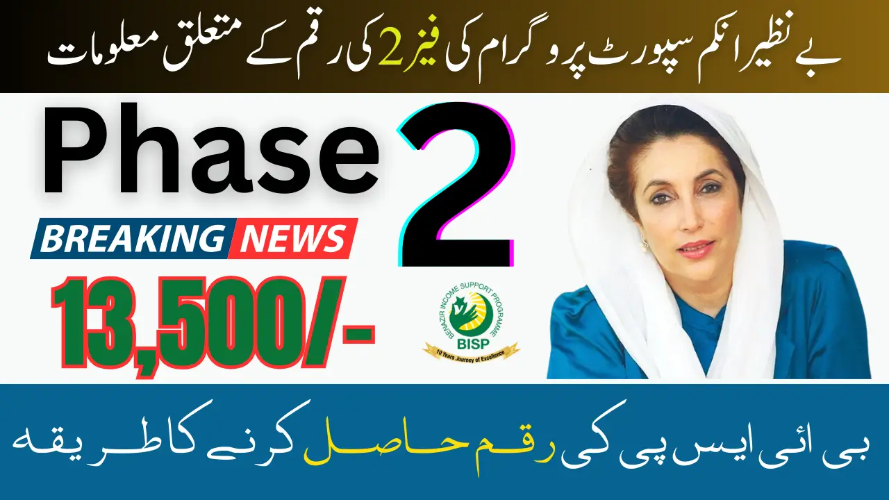 BISP Payment 13500 Check Status Online Phase 2 Verification Process