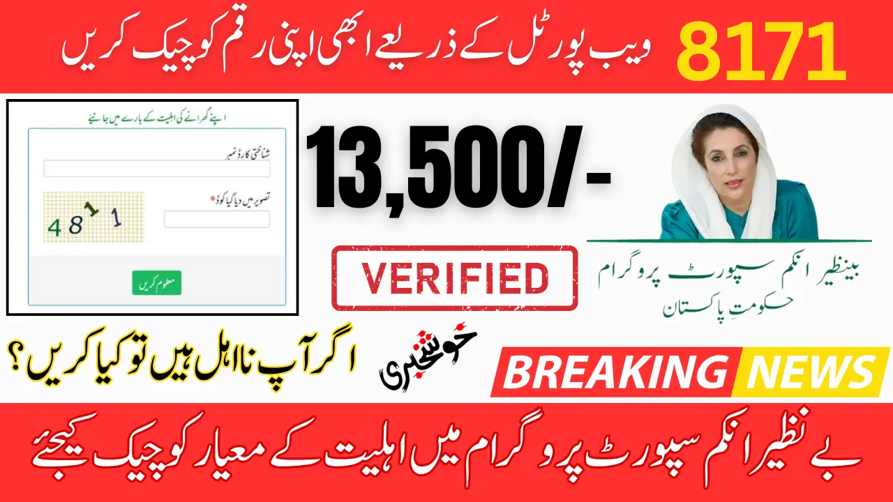 8171 Check Online 2025 For 13500 April Payment New Latest Update