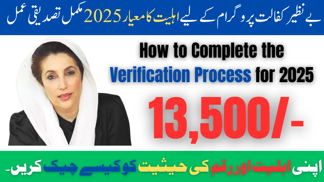 Benazir Kafaalat Program Eligibility Criteria 2025 Complete Verification Process