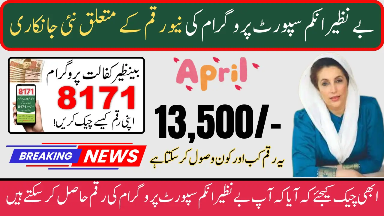 BISP Payment 2025 Criteria Check Online Through 8171 Portal For New Installment 13500