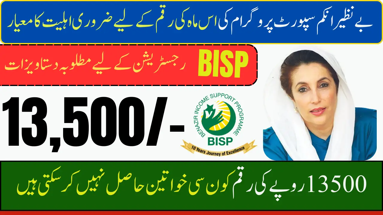 BISP Payment 2025 Criteria Check New Update for 13,500