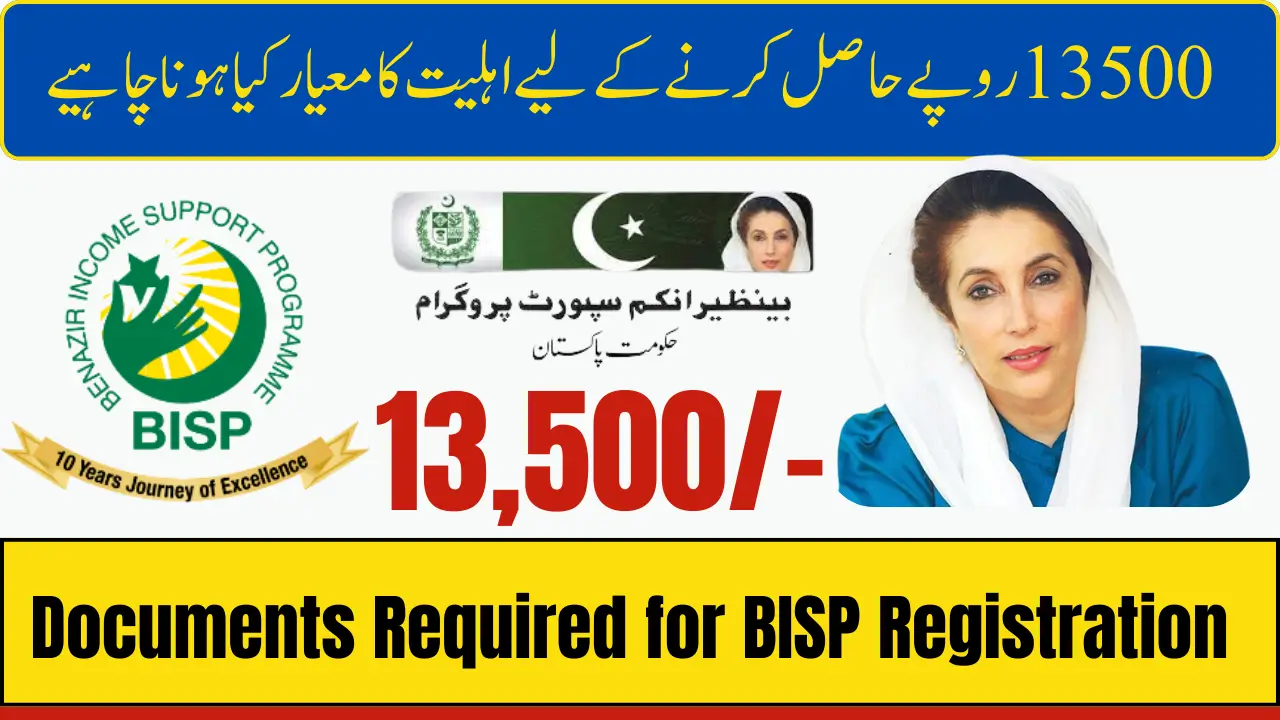 BISP Program 13500 Eligibility Criteria Check Online 2025