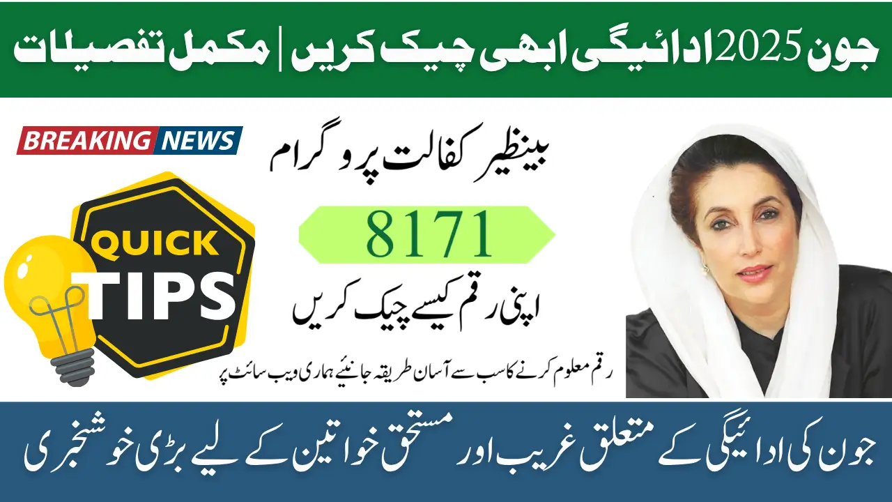 BISP 8171 June 2025 Payment Check Now | Complete Details