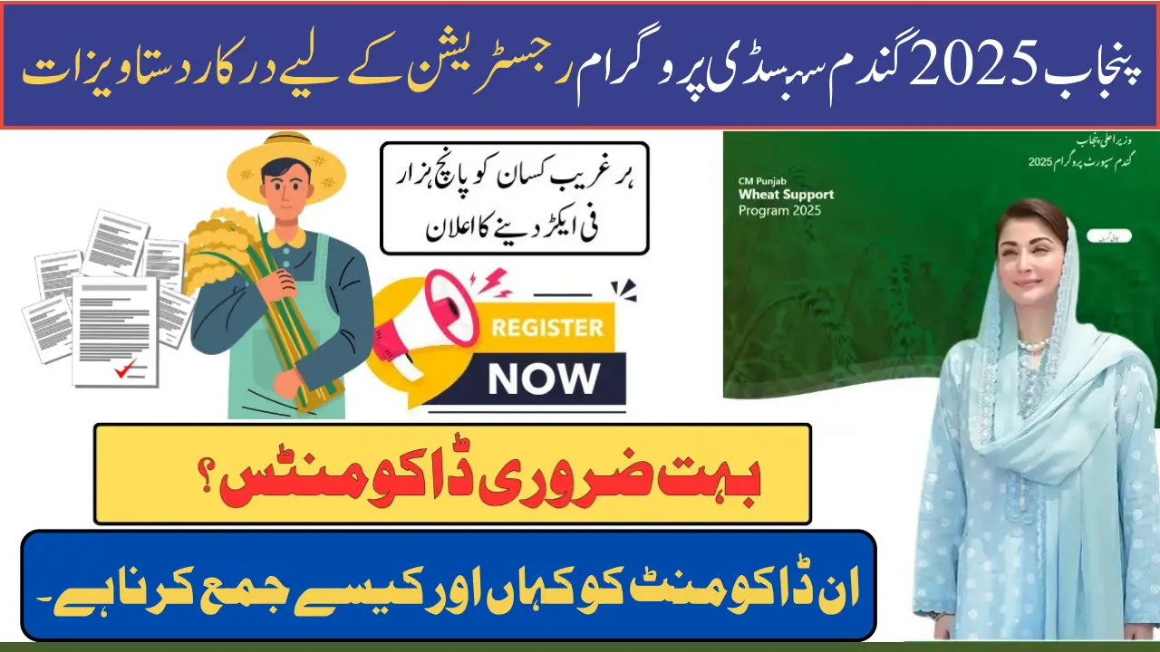 Punjab 2025 Wheat Subsidy Program Documents Required for Registration