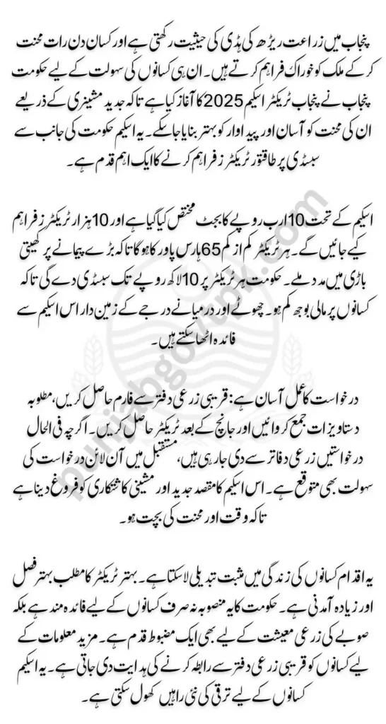 Punjab Tractor Scheme 2025 Phase 2 Start A Quick Guide for Farmers