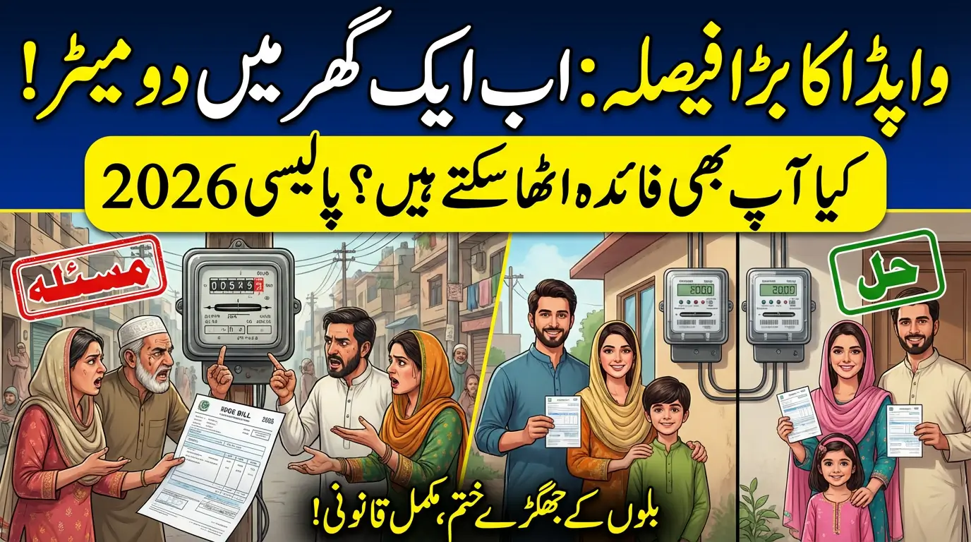 WAPDA 2026 Policy Brings Relief Homes Can Now Install Multiple Electricity Meters
